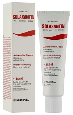 MEDI-PEEL Solaxantin Multi Whitening Cream  Антиоксидантный крем для увлажнения и выравнивания тона кожи лица, 50 мл. - фото 6893