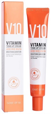 Some By Mi V10 Vitamin Tone Up Cream Осветляющий крем для лица, 50 мл - фото 6997
