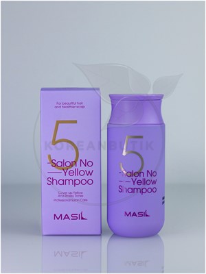 MASIL 5 SALON NO YELLOW SHAMPOO Тонирующий шампунь для осветлённых волос против желтизны 150мл - фото 7070