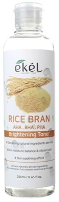 Ekel Brightening Toner Rice Bran Тонер с кислотами и рисовыми отрубями 250 мл - фото 7081