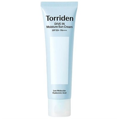 Лёгкий солнцезащитный крем для глубокого увлажнения Torriden DIVE IN Watery Moisture Sun Cream  SPF 50+ PA++++ 60ml - фото 7996