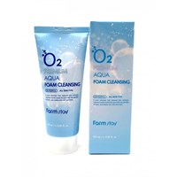 Кислородная пенка для очищения кожи Farm Stay O2 Premium Aqua Foam Cleansing