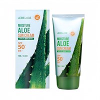 Солнцезащитный крем с экстрактом алоэ Lebelage Moisture Sun Cream Aloe SPF50+ PA+++