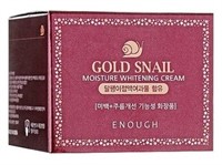 Enough Gold Snail Moisture Whitening Cream увлажняющий крем для лица с муцином улитки и золотом, 50 г