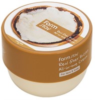 Farmstay Крем-баттер для тела All-in-one Cream Real Shea Butter крем многофункциональный с маслом ши, 300 мл