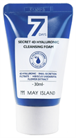 MAY ISLAND Пенка для умывания с гиалуроновой кислотой 7 Days Secret 4D Hyaluronic Cleansing Foam, 30 мл