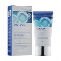FarmStay Collagen Water Full Moist Sun Cream Spf50+/pa++++, Увлажняющий солнцезащитный крем с коллагеном, 50 мл