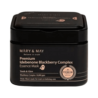 Набор антиоксидантных масок с идебеноном Mary&May Premium Idebenone Blackberry Complex Essence Mask 20шт